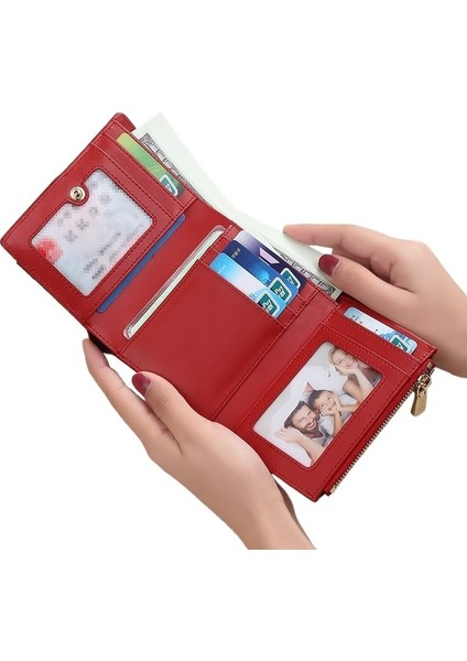 Kadınların 3 Katlı Çoklu Kart Yuvası Bozuk Para Cüzdanı (Yurt Dışından) fırsatları