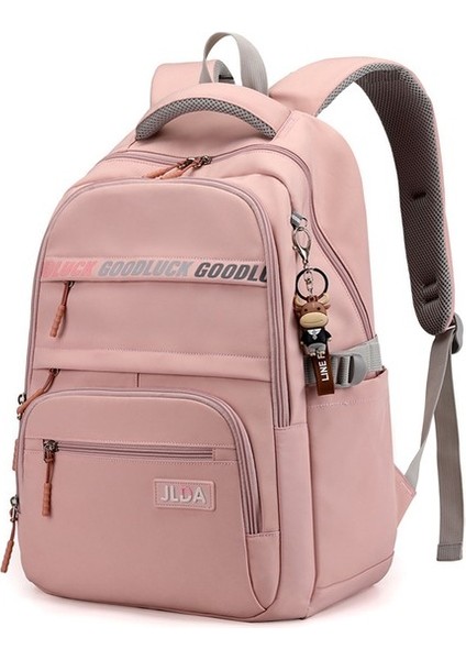 Yongtai-Hb Kızlar Için Basit Okul Çantası, Ortaokul Öğrencilerinin Büyük Kapasiteli Sırt Çantası (Yurt Dışından)