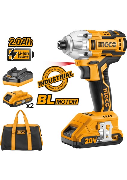 "li-Ion Akülü Vidalama 1/4"" 20V 2.0AH"
