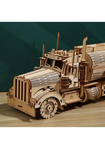 Kendin Yap 3D Ahşap Bulmacalar Yakıt Kamyonu Model Yapı Blok Kitleri Montaj Yapboz Oyuncak Hediye Çocuklar Yetişkinler Için (Yurt Dışından) fiyatları