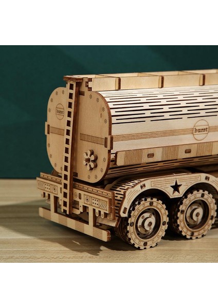 Kendin Yap 3D Ahşap Bulmacalar Yakıt Kamyonu Model Yapı Blok Kitleri Montaj Yapboz Oyuncak Hediye Çocuklar Yetişkinler Için (Yurt Dışından) modelleri