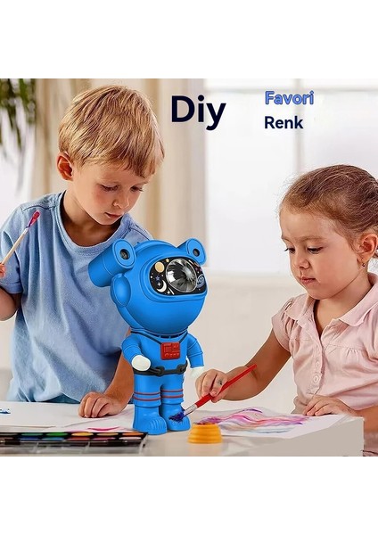 Çocuk Yıldızı Dıy Astronot Projektör Gece Lambası Bluetooth Hoparlör Uzaktan Kumanda 360 Ayarlanabilir Tasarım Bulutsu Galaksi Aydınlatma (Yurt Dışından) indirimleri