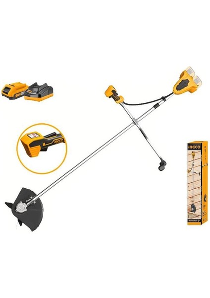 Li-Ion Akülü Tırpan 2X20V 2.0AH