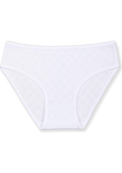 Kız Çocuk Beyaz Pamuklu Transfer Ribanalı Basic Külot 3lü Paket 5062 Beyaz fiyatları