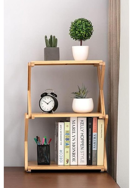 Bambu 3 Raflı Tekerlekli Sehpa Düzenleyici Raf Çok Amaçlı Organizer DB-0023 modelleri