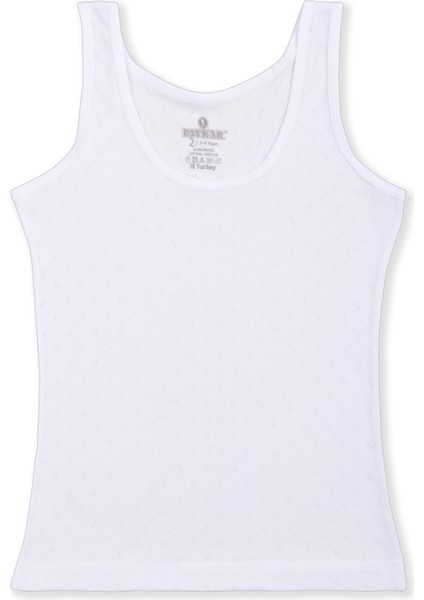 Kız Çocuk Pamuklu Transfer Ribanalı Klasik Düz Atlet 3'lü Paket 4064 Beyaz fiyatları