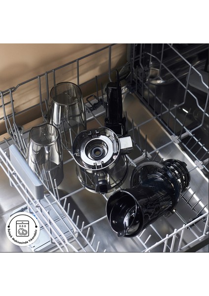 Fresh Press Slow Juicer Yavaş Sıkım Katı Meyve Sıkacağı Antrasit