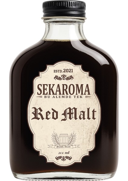 Red Özel Premium Malt Aroması (Viski Aroması)- Red Özel Premium Malt Kiti (Viski Kiti) 200 ml (20 Litre Çözücüye Uyumludur.)