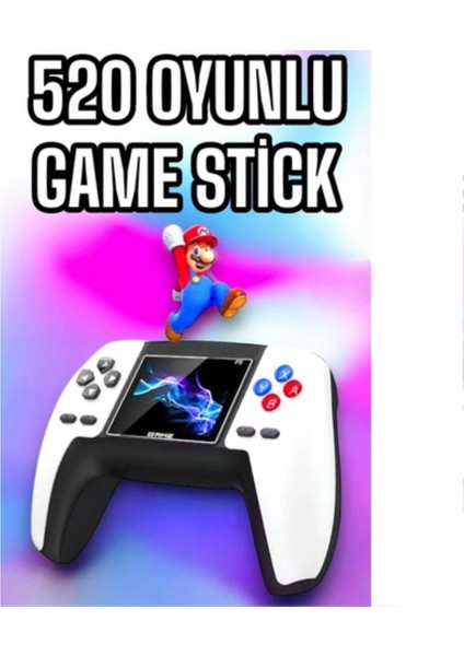 Game Stick 520 Oyunlu Retro Konsol Çocuklara Özel