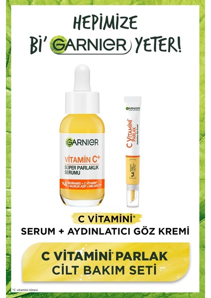 c Vitamini Parlak Aydınlatıcı Göz Kremi 15ML + Süper Aydınlatıcı Serum 30M modelleri