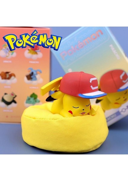 Pokemon Blind Box Serisi Süsler Sevimli Bebek Pikachu Modeli El Tipi Ofis Oyuncakları (Yurt Dışından)