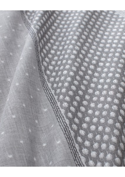 Hugo Tek Kişilik Pamuklu Baskılı Nevresim Takımı - Gri