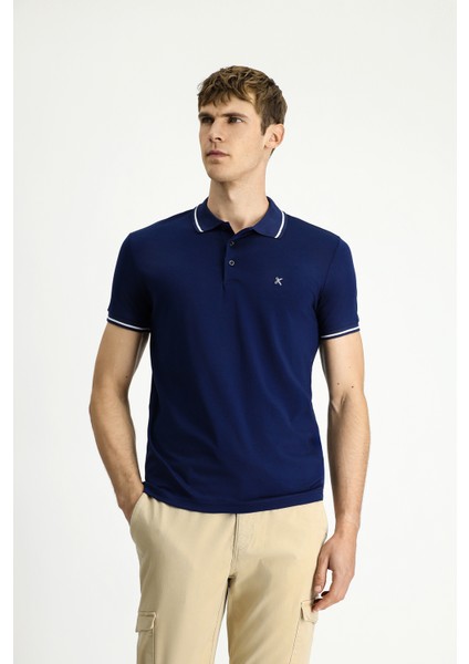 Polo Yaka Slim Fit Dar Kesim Nakışlı Süprem Pamuklu Tişört fiyatları