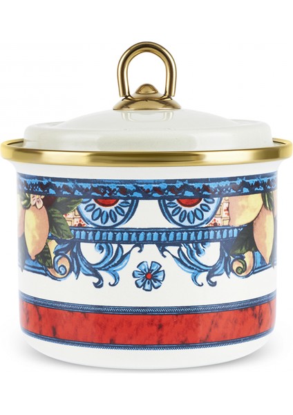 Amalfi Emaye 3'lü Büyük Boy Kavanoz Seti modelleri