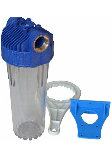 Su Arıtma Daire Giriş Filtre Kabı 10'' Şeffaf 1'' In-Out fiyatları