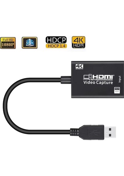 GA24 4K Video Capture Görüntü Yakalama Kartı HDMI 30hz Aktarım Ekran Kaydedici modelleri