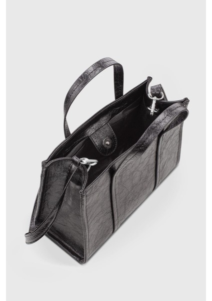 Kadın Süet Kahverengi Tokalı Omuz Çantası 268