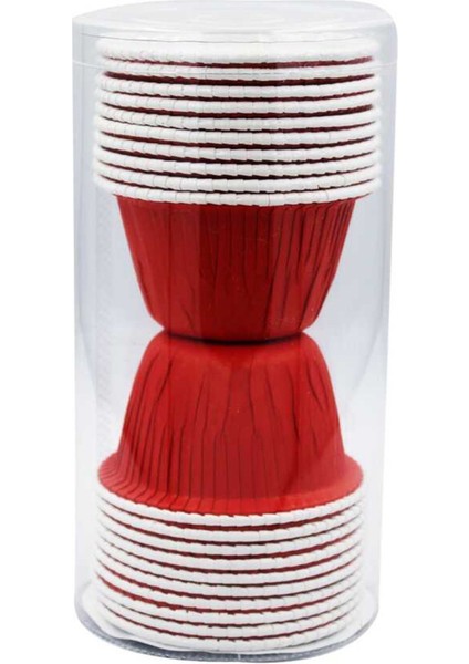 Suffle Kabı (Muffin) 50X45 Kırmızı - 20 Adet