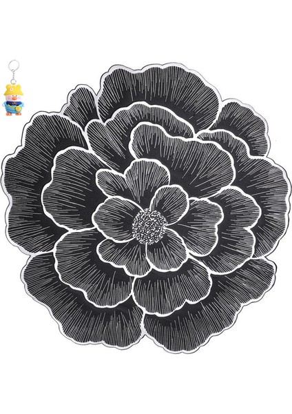 6 Adet Pvc Gül Artı Alt Sıcak Damgalama Yemek Mat Kaymaz Sıcak Damgalama Bardak Altlığı Çiçek Desen Yaratıcı Dekorasyon Ev Otel Masası (Yurt Dışından)