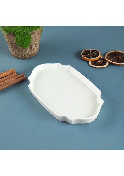 Lunar Kare Oval Servis Tabağı 20 cm