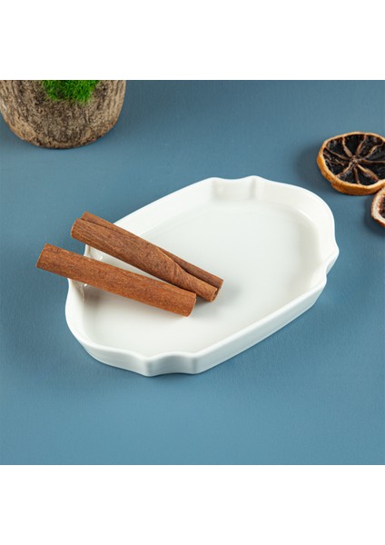 Lunar Kare Oval Servis Tabağı 15 cm