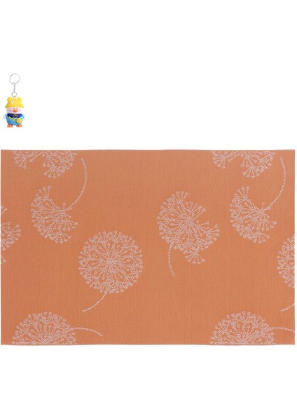 6 Adet Basit Masa Mat Öğle Yemeği Isı Yalıtımlı Dikdörtgen Çocuk Masa Örtüsü Öğrenci Karahindiba Pvc Yemek Mat (Yurt Dışından)