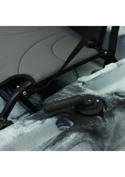 Harman Balıkçı Kanosu Profesyonel Tek Kişilik Kano Beyaz Gri Siyah