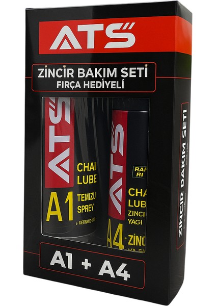 2'li Zincir Bakım Seti – Yağlama + Temizleme Spreyi (400 ml X2)