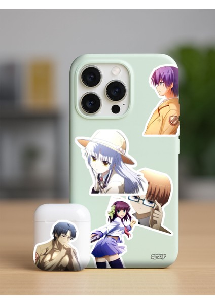 Angel Beats Anime Telefon Laptop Bullet Journal Yapışkanlı Folyo Sticker Paketi (20 Adet) fiyatları