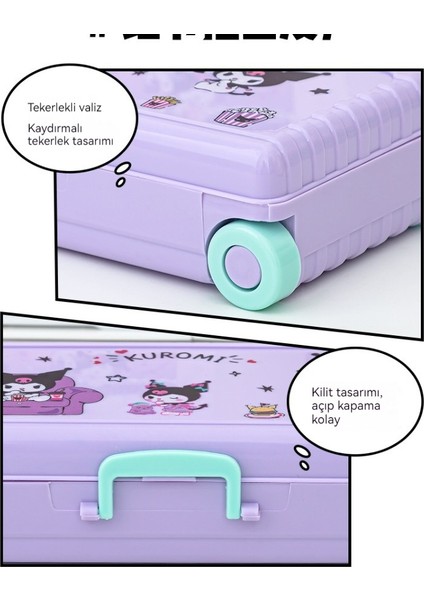 Ilkokul Öğrencisi Karikatür Çift Kalem Kutusu Kırtasiye Saklama Kutusu (Yurt Dışından) fırsatları