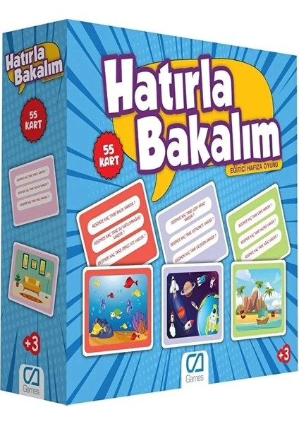 Nessiworld Games Hatırla Bakalım Eğitici Hafıza Oyunu 55 Kart 5108