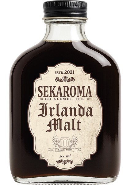 İrlanda Özel Premium Malt Aroması ( Aroması) - İrlanda Malt Kiti ( Kiti) 200 ml (20 lt Çözücüye Uyumludur.)