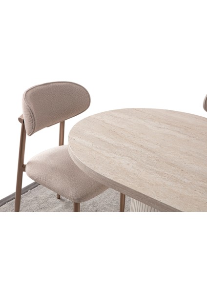 Travertino Yemek Masası Sandalyesiz fırsatları