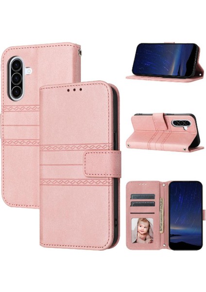 Samsung Galaxy A26 5g Darbeye Koruyucu Pu Deri Kılıf Için Flip Case (Yurt Dışından)