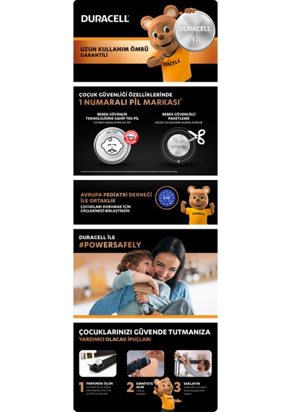 Özel 2016 Lityum Düğme Pil 3V (CR2016), 4’lü Paket