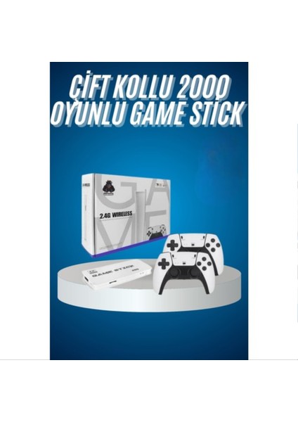 2.4 Ghz Oyun Konsolu Çift Konsol 4K Ultra Hd Game Stick
