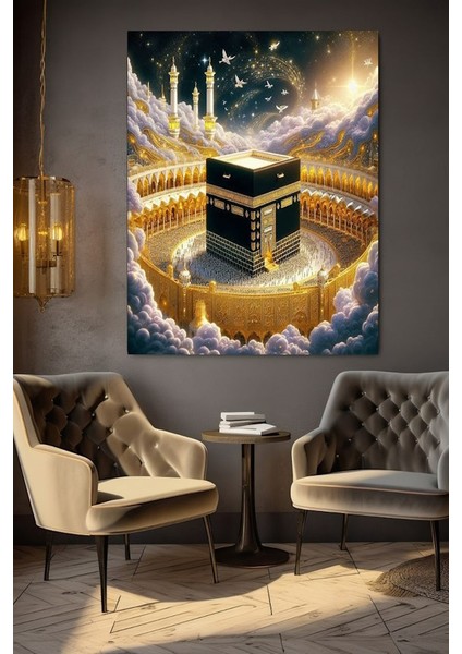 Güzeller Güzeli Kabe Kanvas Tablo Ev Duvar Salon Ofis Dükkan Hediyelik Dekarasyon Süsü