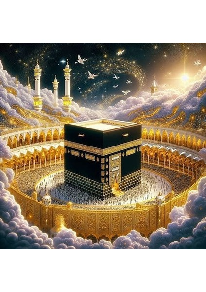 Güzeller Güzeli Kabe Kanvas Tablo Ev Duvar Salon Ofis Dükkan Hediyelik Dekarasyon Süsü fiyatları