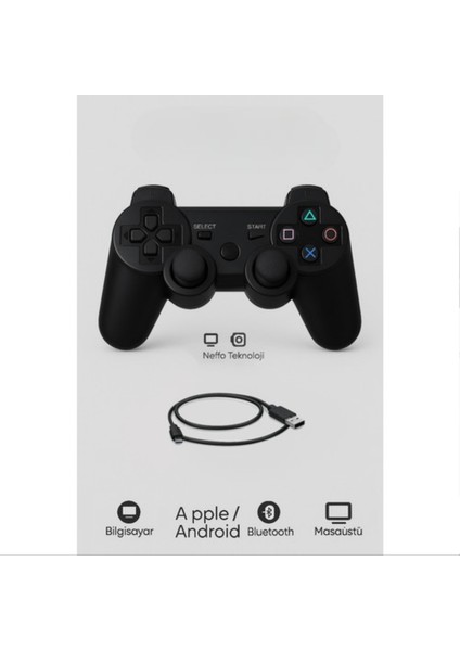 Kablosuz Ps3 Gamepad Joystick – Şarjlı Bluetooth Oyun Kolu fiyatları
