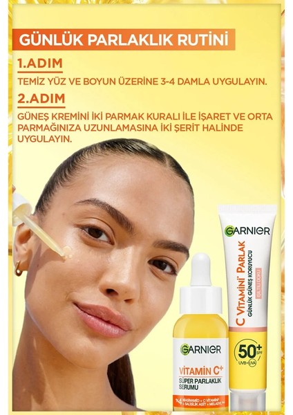 2'li Garnier C Vitamini Parlak Süper Aydınlatıcı Serum Seti