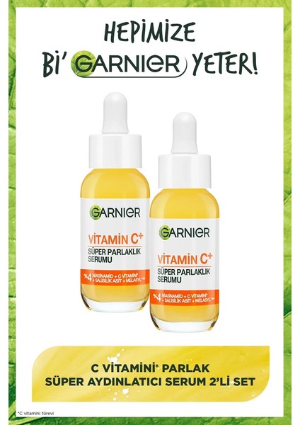 2'li Garnier C Vitamini Parlak Süper Aydınlatıcı Serum Seti