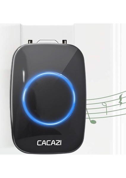 Cacazi 2 Buton 1 Alıcı Kablosuz Uzaktan Kumandalı LED Kapı Zili pilli modelleri