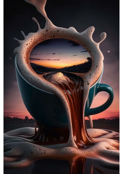 Kahve Dünyası Kanvas Tablo Ev Duvar Salon Ofis Dükkan Hediyelik Dekarasyon Süsü fiyatları