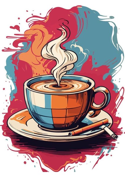 Kahve Bardağı Coffe Kanvas Tablo Ev Duvar Salon Ofis Hediyelik Dekarasyon Süsü Ölçü Seçiniz :) fiyatları