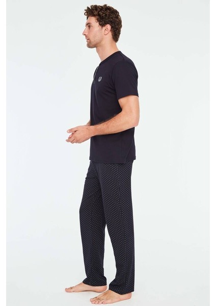 Erkek 3 Lü Pijama Takımı Lacivert indirimleri