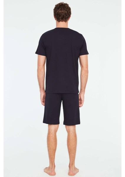 Erkek 3 Lü Pijama Takımı Lacivert