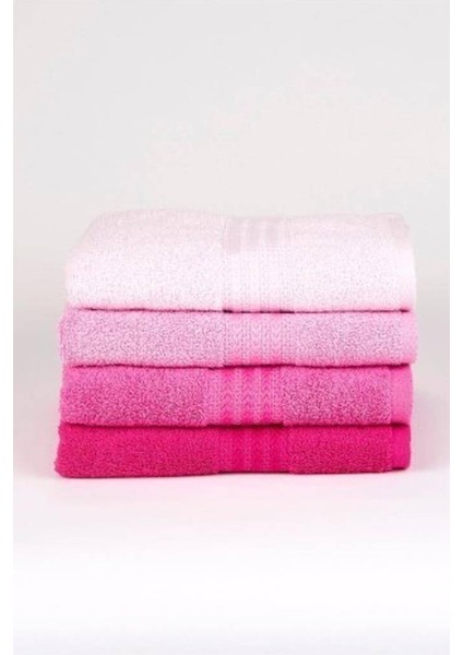Rainbow 4'lü Havlu Seti Pembe