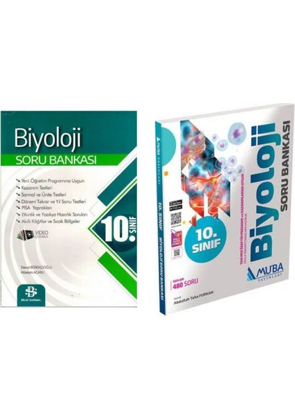 Bilgi Sarmal 10. Sınıf Biyoloji Soru Bankası ve Muba Yayınları 10. Sınıf Biyoloji Soru Bankası
