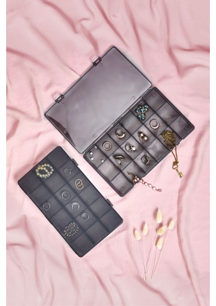 18 Bölmeli Takı Kutusu & Çok Amaçlı Kutu & Organizer fiyatları