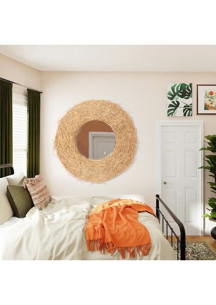 Mylamp Halo Doğal Rattan Ayna 80 cm fiyatları